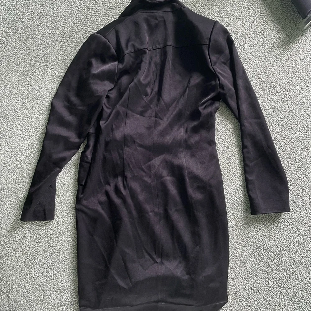 Halston Paris satin blazer dress - Picture 6 of 7